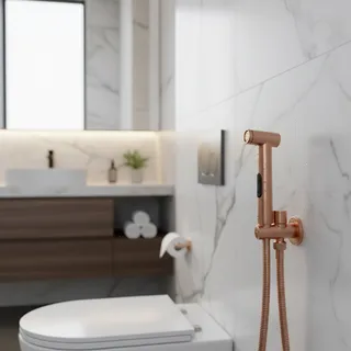 Robinet de Bidet en or Rose brossé