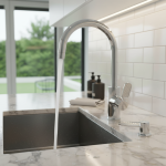 Remplacement de la poignée du robinet du centre commercial, levier unique de la tête du robinet de la cuisine, remplacement pratique de la douche et de la baignoire, HOBasin