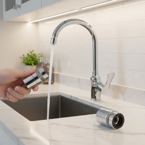 Robinet d&rsquo;eau pivotant à 360 degrés, aérateur pulvérisateur d&rsquo;évier, salle de bains, cuisine, buse de robinet pivotante, résistant aux éclaboussures, gain d&rsquo;eau, barboteur