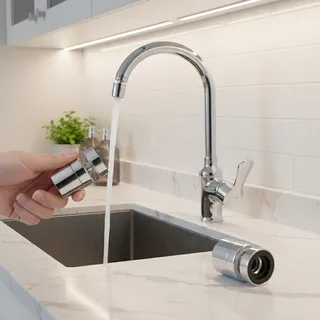 Robinet d'eau pivotant à 360 degrés