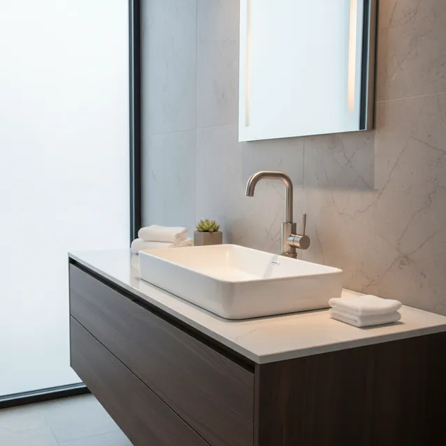 Robinet de lavabo de salle de bains en acier inoxydable…