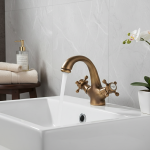 Robinet de douche de bidet antique, robinet d&rsquo;eau chaude et froide, robinet de centre commercial, bec de cuvette en laiton antique, robinet de toilette