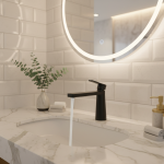 Robinets en cuivre modernes pour bassin noir, installation de pont de grue, eau chaude et froide robinets F/05 Accessoires de salle de bains mitigeur mitigeur salle de bain lavabo mitigeur lavabo doré brossé WC Robinet