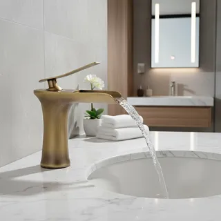 Robinets de lavabo cascade robinet de salle de bains mitigeur de…