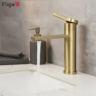 Robinet mitigeur lavabo monocommande monotrou bec plat rectangulaire…