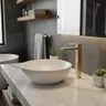 Robinet de lavabo de salle de bains noir mat