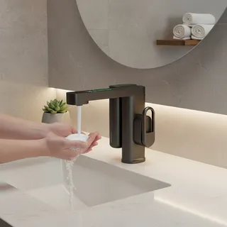SINLAKU robinet de capteur de lavabo de salle de bains avec…