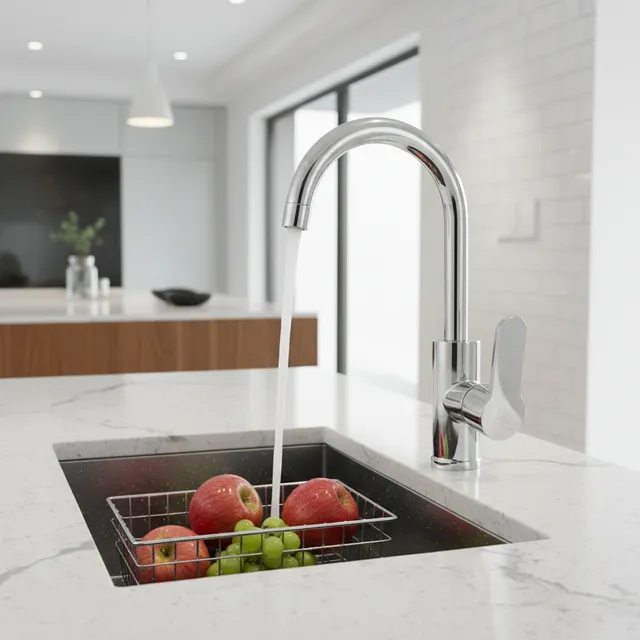 Robinet de cuisine domestique anti-éclaboussures