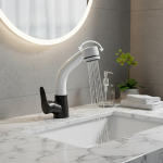 Bec de nervure pour centre commercial chaud et froid, noir et blanc, poignée unique, rotation à 360 °, levage et descente