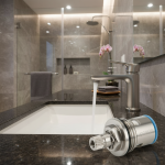 Robinet en acier inoxydable/cuivre, cartouche à disque en céramique, noyau de Valve, remplacement d&rsquo;eau chaude et froide, accessoires de salle de bains ménagers