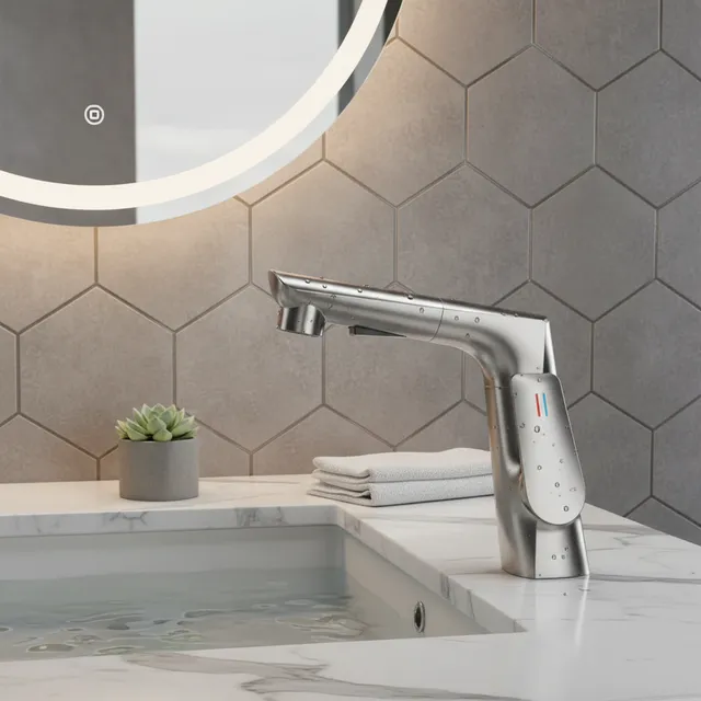 Robinet de lavabo type de levage et de traction lavabo…