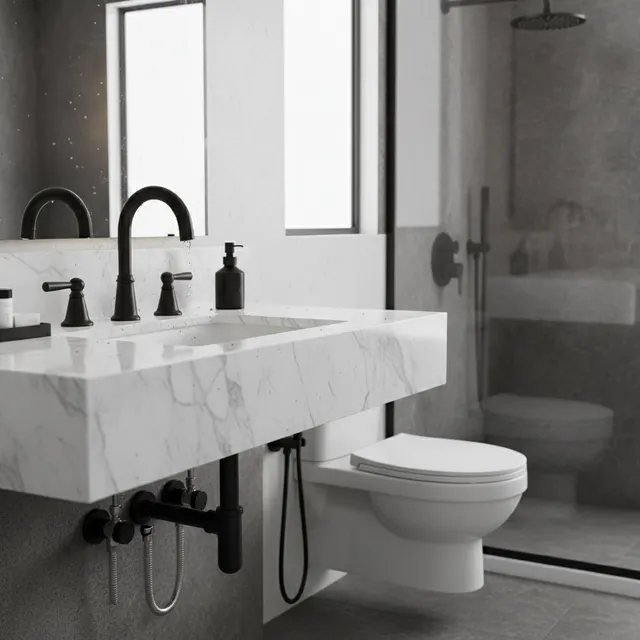 Robinets de lavabo de salle de bains