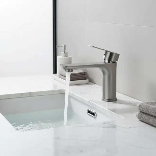 Robinet mitigeur chaud et froid pour lavabo de salle de…