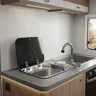 Lavabo à main en acier inoxydable pour caravane et Camping – vue 1