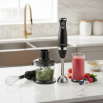 Mélangeur à main électrique en acier inoxydable, 3 en 1, immersion, centre commercial, bol, cuisine, légumes, hachoir à viande, fouet, macifer