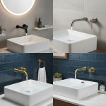 Brosse de Toilette, Bassin Chaud et Froid Dissimulé, Bec à Comcussion