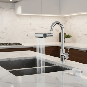 Barboteur de robinet de cuisine cascade résistant aux éclaboussures 360 ° Adaptateur d’eau d’extension de robinet de lavabo de peau de salle de bains pivotant pour évier de cuisine Barboteur de robinet de cuisine cascade résistant aux éclaboussures 360 ° Adaptateur d’eau d’extension de robinet de lavabo de peau de salle de bains pivotant pour évier de cuisine