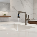 PLAN5 Modes Chaud et Froid avec Affichage Numérique LED, Lavabo Tirant PLAN5