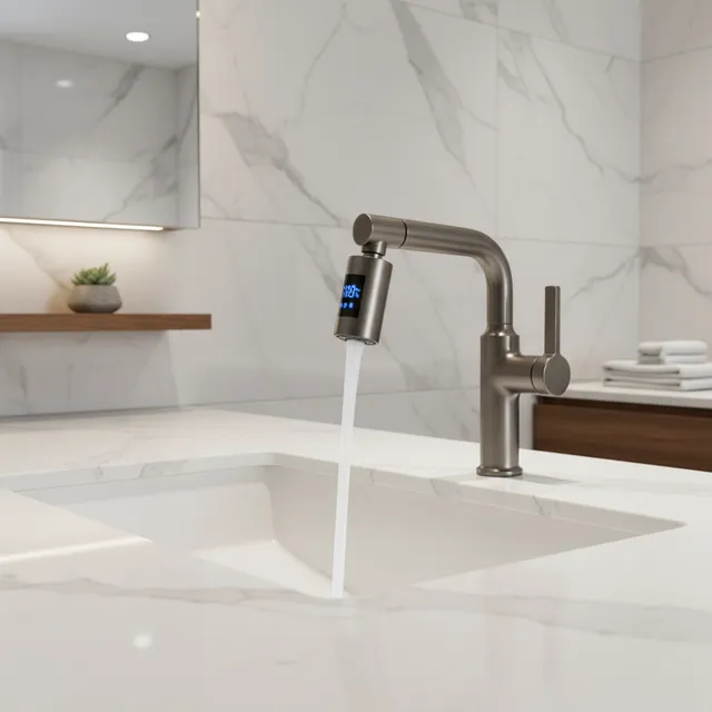 Mitigeur monocommande lavabo évier bec coudé acier…