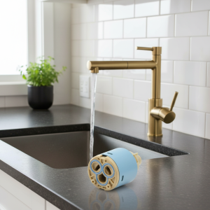 Cartouche de robinet en céramique de remplacement, 1 pièce, accessoire de robinet bleu, lavabo de salle de bains, facile à installer, pratique Cartouche de robinet en céramique de remplacement, 1 pièce, accessoire de robinet bleu, lavabo de salle de bains, facile à installer, pratique