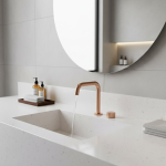 Robinet de salle de bains séparé, robinet d&rsquo;évier, robinet de lavabo monté sur le pont, mitigeur à poignée unique, contrôle rotatif, robinet de lavabo froid et chaud