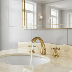 Bassin classique en laiton antique, 3 pièces, F/05 et 3 trous, poignée double croix, comptoir de ark, robinets de centre commercial, or Bassin classique en laiton antique, 3 pièces, F/05 et 3 trous, poignée double croix, comptoir de ark, robinets de centre commercial, or