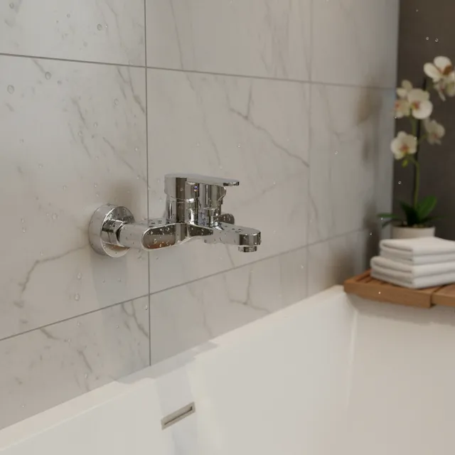 Mitigeur bain douche mural monocommande chromé…