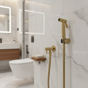 Pulvérisateur de Bidet de toilette à main en or brossé, en acier inoxydable, mural, toilettes froides simples, douche, robinet hygiénique Pulvérisateur de Bidet de toilette à main en or brossé, en acier inoxydable, mural, toilettes froides simples, douche, robinet hygiénique