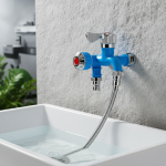 Robinet d&rsquo;extérieur antigel à double commande, Interface universelle de 1/2 pouces, robinet d&rsquo;eau à 2 voies, robinet de Machine à laver de refroidissement multifonctionnel