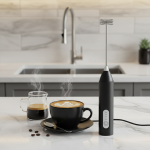 Mélangeur électrique à café et lait, fouet à café et à crémier, batteur à œufs portatif, mélangeur de mousse, outils de cuisine automatiques