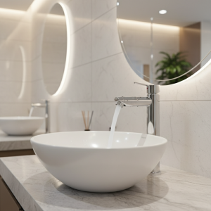 HOBasin-Robinet à Pression Tactile pour Lavabo, Accessoire à Fermeture existent, Eau Froide, Toilette, Retardement F/05 HOBasin-Robinet à Pression Tactile pour Lavabo, Accessoire à Fermeture existent, Eau Froide, Toilette, Retardement F/05