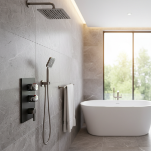 Poignées de contrôle thermostatiques, poignées de contrôle de l&rsquo;eau pour bain-douche, robinets mélangeurs, amélioration de l&rsquo;habitat, robinets de douche