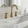 Robinet lavabo baignoire monté pont laiton brossé… – vue 1