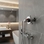 Robinet de douche thermostatique pour contrôle de salle de douche, avec contrôle Intelligent de la température et accessoires d&rsquo;engrenage de vanne cachée