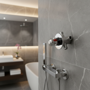 Robinet de douche thermostatique pour contrôle de salle de douche, avec contrôle Intelligent de la température et accessoires d’engrenage de vanne cachée Robinet de douche thermostatique pour contrôle de salle de douche, avec contrôle Intelligent de la température et accessoires d’engrenage de vanne cachée