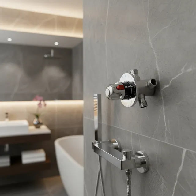 Mitigeur thermostatique encastré douche bain mural…