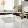 Robinet de cuisine en laiton antique
