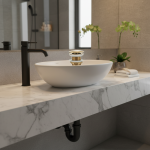 Bouton de vidange Pop-Up doré, bouchon d&rsquo;évier de salle de bains, Siphon, bouchon de déchets, accessoire de robinet de lavabo, tuyau de lavabo noir