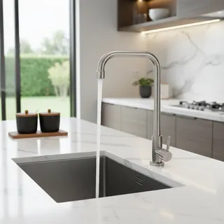 Robinet de cuisine en acier inoxydable