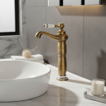 Robinets d&rsquo;évier antiques, mitigeur de lavabo monté sur le pont, robinets de lavabo à main à poignée unique, robinet d&rsquo;eau de cuisine, accessoires de salle de bains