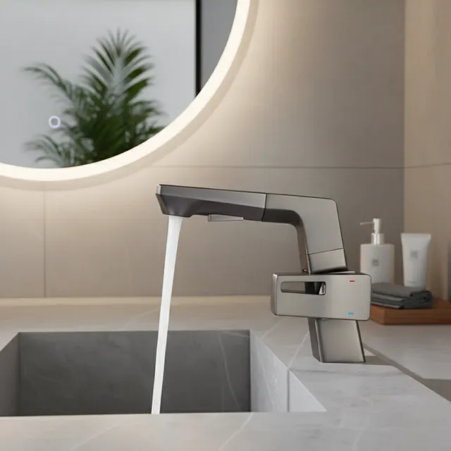 Robinet de lavabo extractible pour salle de bains