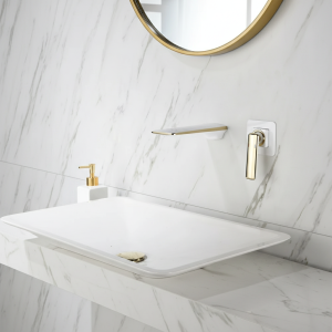 Bassin Cascade Mural, Bassin Blanc et Or, Plan Lavabo Cuisine, Contrôle des touristes Chauds et Froids