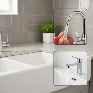 Buse de Cuisine Universelle, Filtre à Eau, Diffuseur, Anti-Éclaboussure, Ajustable, Facile à Installer, 2 Modèles, 360 °