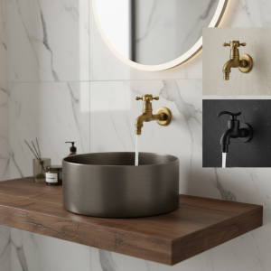 Torayvino – robinet mural rétro, petit robinet décoratif de jardin extérieur, Machine à laver, robinet serpillière uniquement, robinet d’eau froide Torayvino – robinet mural rétro, petit robinet décoratif de jardin extérieur, Machine à laver, robinet serpillière uniquement, robinet d’eau froide