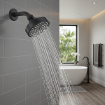 1 pièce d&rsquo;installations de salle de bains, remplacement de robinet noir de 4 pouces, salle de bains exquise et compacte, belle décoration de pomme de douche