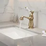 Robinet de lavabo doré – vue 1