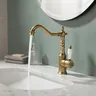 Robinets de lavabo grue en laiton de couleur…