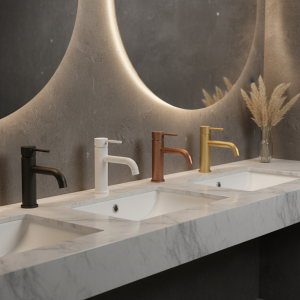 Bagnolux robinet rond de lavabo, robinets de salle de bains, noir, blanc brossé, cuivre et or, robinet mitigeur de lavabo, salle de bains, petit évier