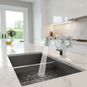 Rétractable Universel 1440 ° Bras robotique pivotant, Extension de robinet, aérateur, extension de robinet d’évier de cuisine, 2 modes de débit d’eau Rétractable Universel 1440 ° Bras robotique pivotant, Extension de robinet, aérateur, extension de robinet d’évier de cuisine, 2 modes de débit d’eau