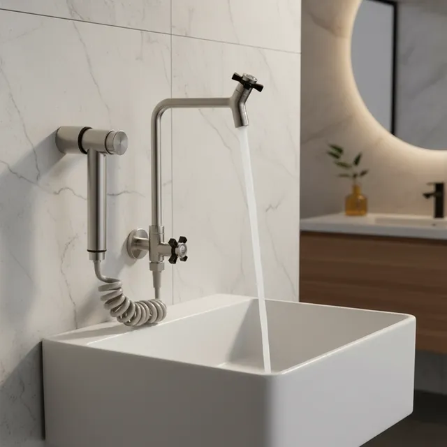 Robinets d'évier de lavabo en acier inoxydable 304